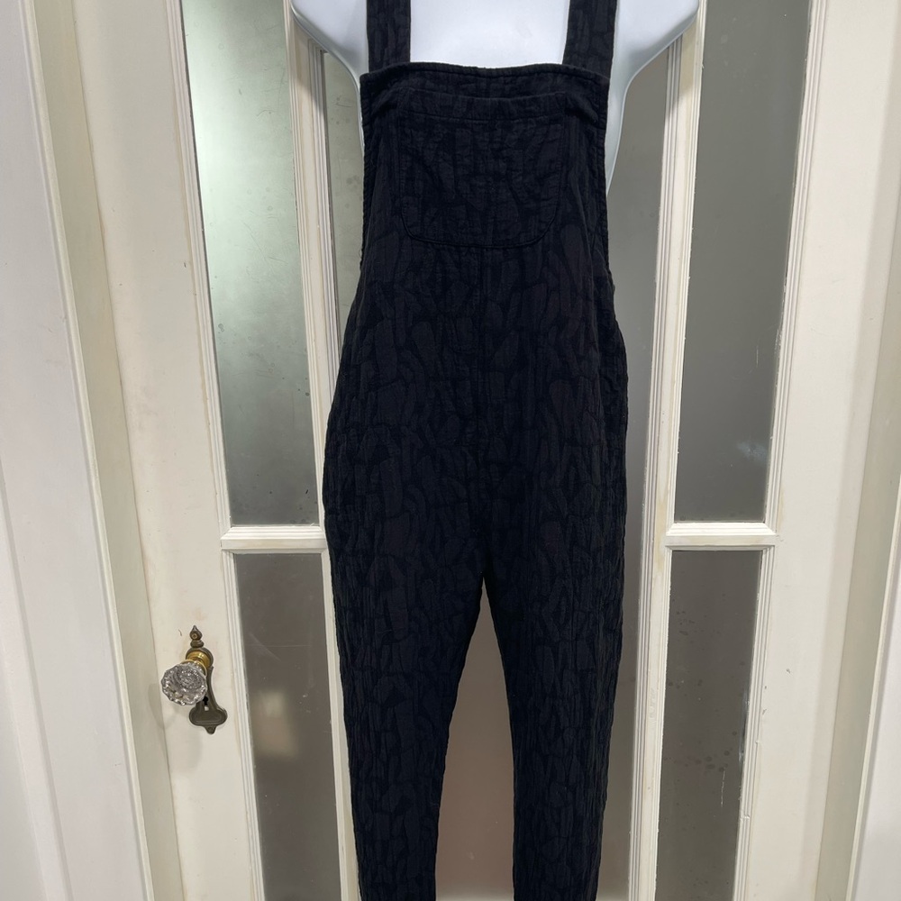 Smash + Tess Black Textured Overalls